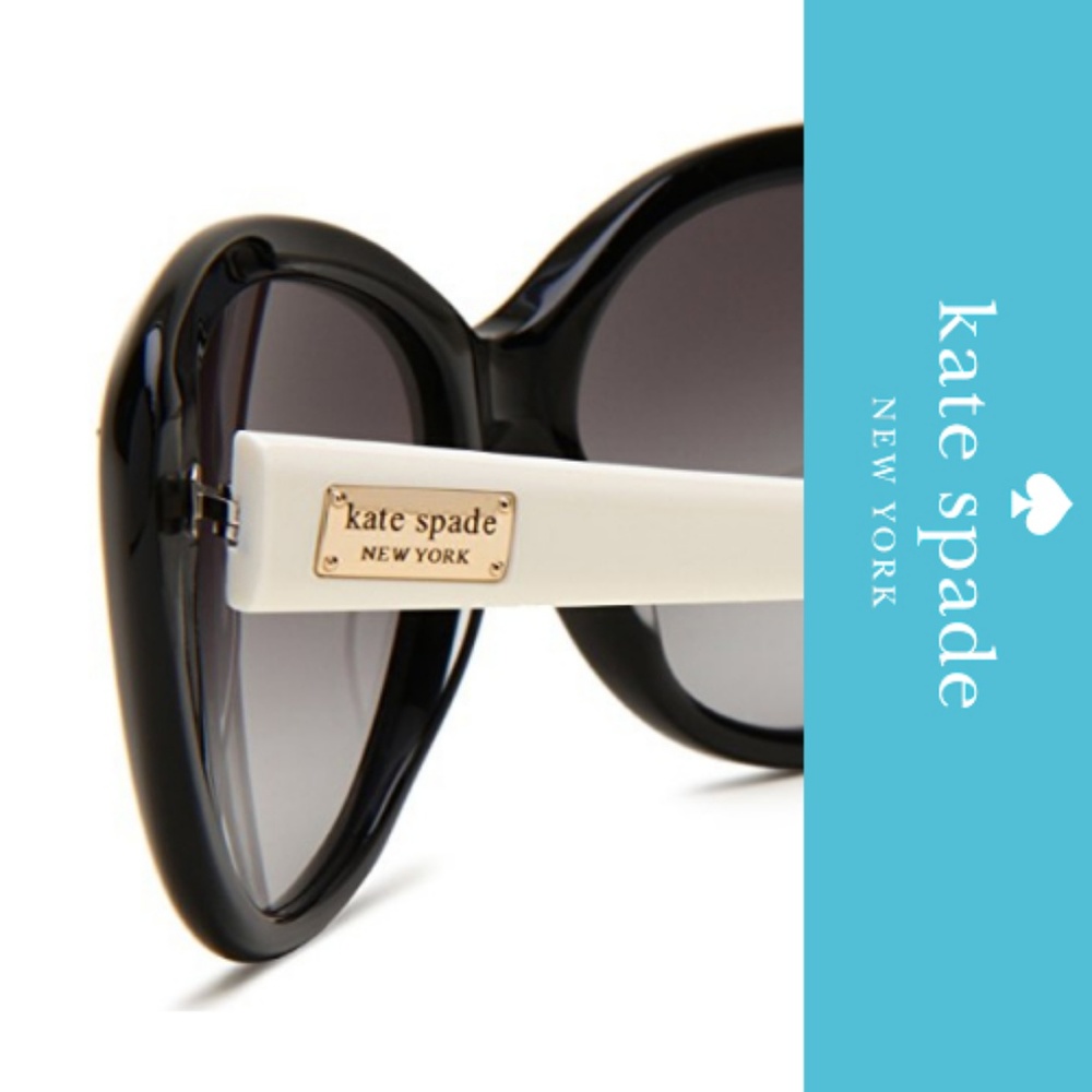 Kate Spade ~ Cat eye Sunglasses black/grey - Picture 2 of 3